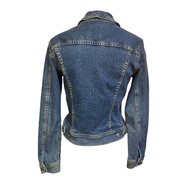 AG Adriano Goldschmied Robyn Blue Denim Jacket Size S - Picture 4 of 7